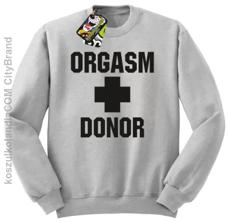 Orgasm Donor - Bluza męska standard bez kaptura -35%