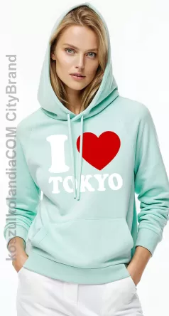 I love Tokyo - bluza z kapturem