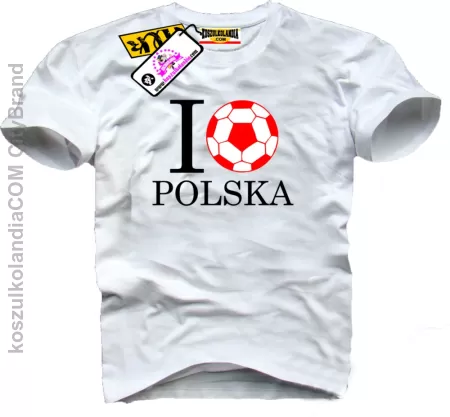 I Love Polska - Koszulka Męska 