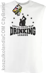 Official Polish Team Drinking League - Bezrękawnik męski biały 