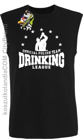 Official Polish Team Drinking League - Bezrękawnik męski czarny 
