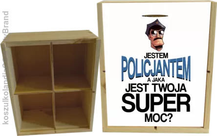 Jestem Policjantem a jaka jest twoja super moc - skrzynka ozdobna 