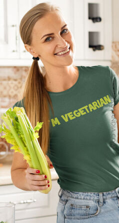 I`m Vegetarian - koszulka damska
