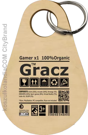 Gracz GAMER - brelok 