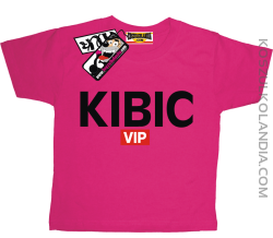 Kibic VIP - super koszulka dziecięca -różowy