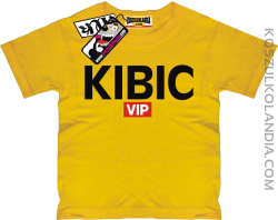 Kibic VIP - super koszulka dziecięca - żółty
