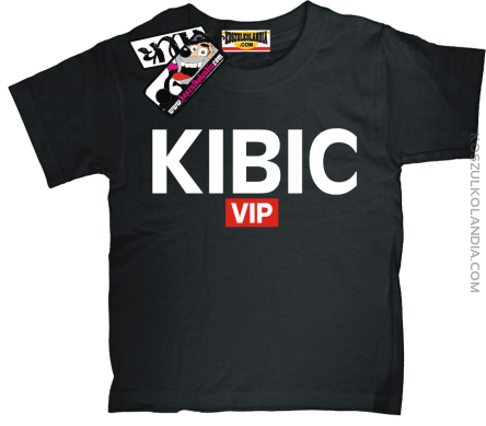 Kibic VIP - super koszulka dziecięca - czarny