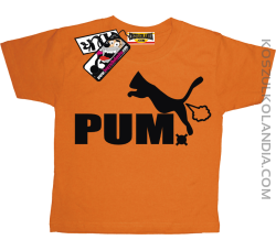 Puma - koszulka dziecięca - pomarańczowy