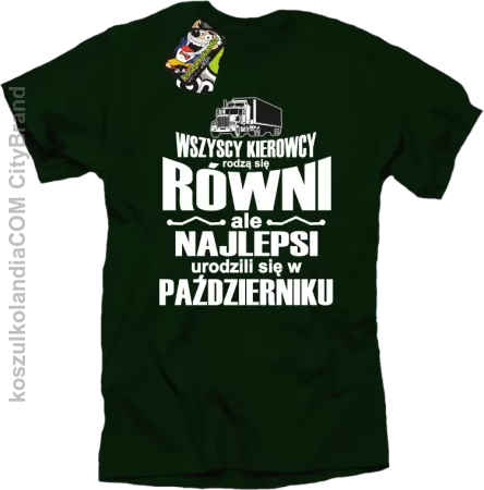 Wszyscy kierowcy rodzą się równi ale najlepsi urodzili się w - Koszulka męska 