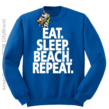 Eat Sleep Beach Repeat - bluza męska bez kaptura