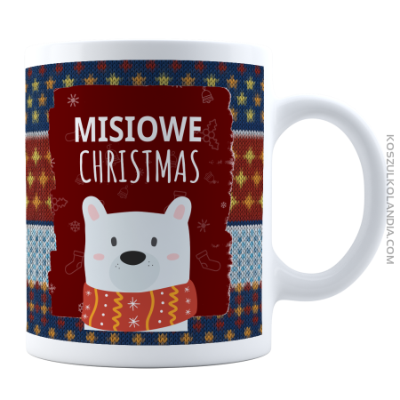 Misiowe Christmas  - kubek ceramiczny 330ml