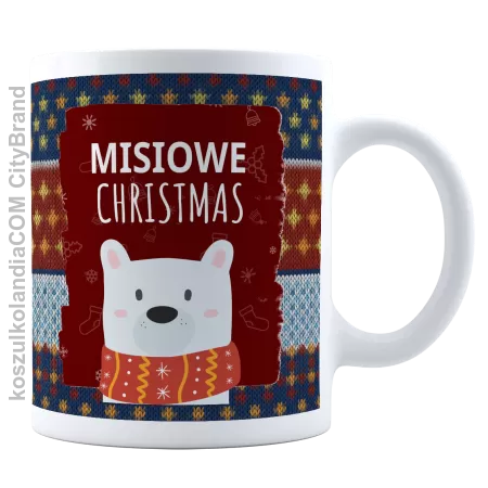 Misiowe Christmas  - kubek ceramiczny 330ml