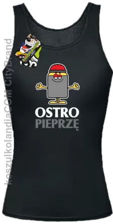 OSTRO pieprzę - Top damski czarny 