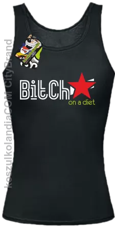 Bitch on a diet - Top damski czarna