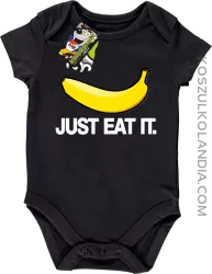 JUST EAT IT Banana - Body dziecięce czarne 