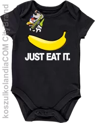 JUST EAT IT Banana - Body dziecięce czarne 