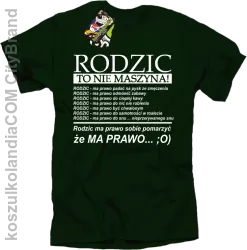 Rodzic to nie maszyna!- Koszulka męska butelka