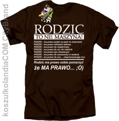 Rodzic to nie maszyna! - Koszulka męska brąz