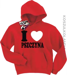 I love Pszczyna - bluza dziecięca - czerwony