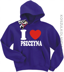 I love Pszczyna - bluza dziecięca - fioletowy
