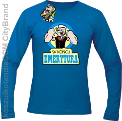 POPEY StrongMan W końcu emerytura - Longsleeve męski niebieski