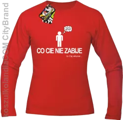 Co cie nie zabije to cię wkurwi - Longsleeve męski red