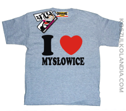 I love Mysłowice - koszulka dla dziecka - melanżowy