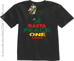 Rasta Peace One Love Reggae - koszulki dla dzieci