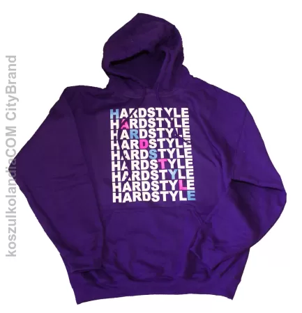 HARDSTYLE Old School BLUE WHITE PINK - Bluza