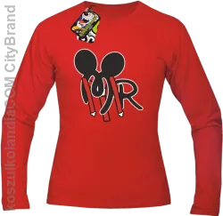 MR ala Mickey - Longsleeve Męski - Czerwony