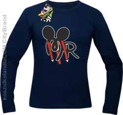 MR ala Mickey - Longsleeve Męski - Granatowy