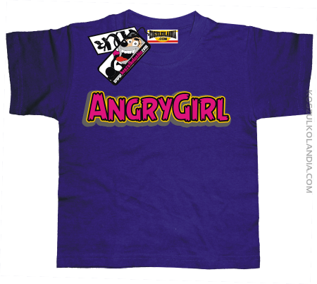 Angrygirl - zabawna koszulka dziecięca