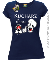 Kucharz na medal-koszulka damska granatowy