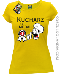 Kucharz na medal-koszulka damska żółta