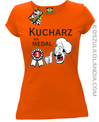 Kucharz na medal-koszulka damska pomarańczowa