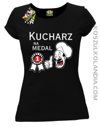 Kucharz na medal-koszulka damska czarna