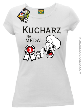 Kucharz na medal-koszulka damska biała