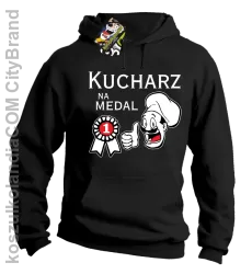 Kucharz na medal - bluza męska z kapturem czarna