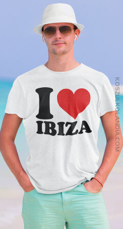 I LOVE IBIZA - koszulka męska