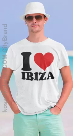 I LOVE IBIZA - koszulka męska