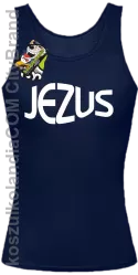 JEZUS Jesus christ symbolic - Top Damski - Granatowy