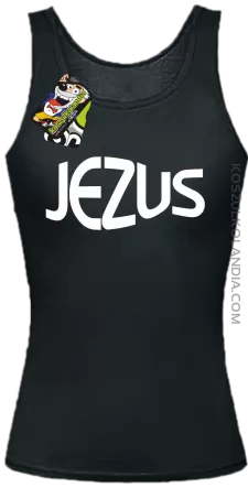 JEZUS Jesus christ symbolic - Top Damski - Czarny