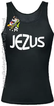 JEZUS Jesus christ symbolic - Top Damski - Czarny