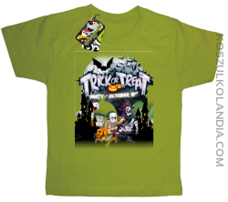 Trick or Treat Party October 31st - koszulka dziecięca kiwi
