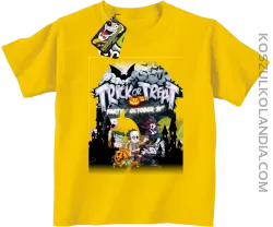 Trick or Treat Party October 31st - koszulka dziecięca żółta