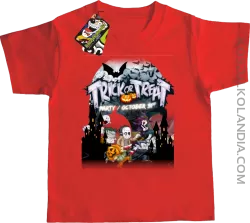 Trick or Treat Party October 31st - koszulka dziecięca czerwona
