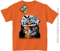 Trick or Treat Party October 31st - koszulka dziecięca pomarańczowa