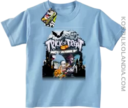 Trick or Treat Party October 31st - koszulka dziecięca błękitna