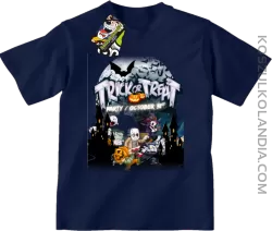 Trick or Treat Party October 31st - koszulka dziecięca granatowa