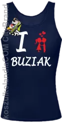 I LOVE Buziak -  Top Damski - Granatowy